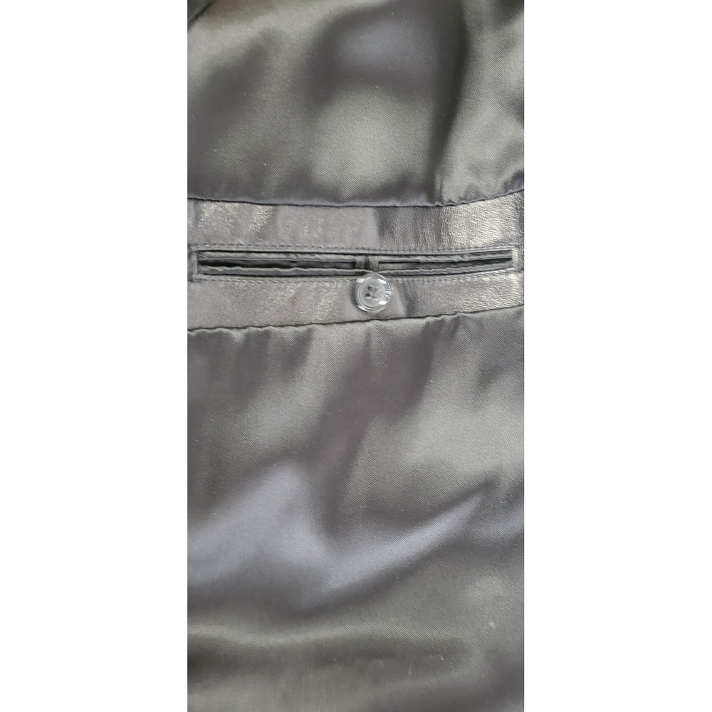 Scully Leather Black 42 Jacket Blazer Pockets Tailored Style Western Style - Picture 9 of 16